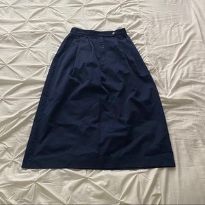 Talbots Navy Skirt